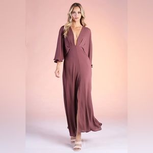 TYCHE Crinkle Cape Maxi Dress